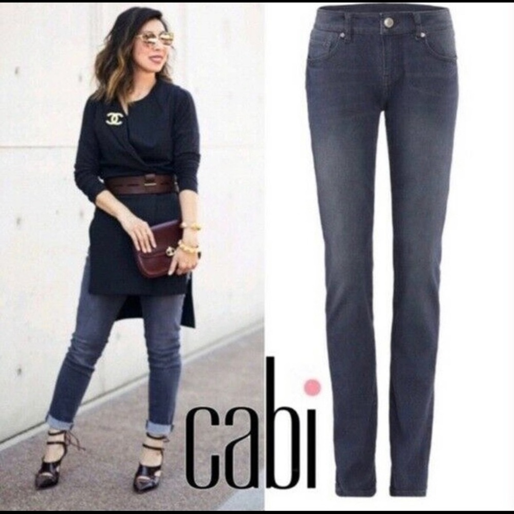 Cabi Slim Boyfriend Jeans Celeste Wash  SZ  6 New